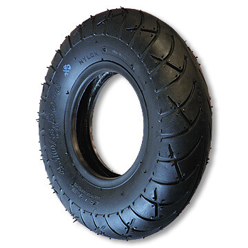 410/350 X 6 SCOOTER/MINIBIKE TIRE, 4 PLY, 4.0″ WIDE, 12.5″ OD