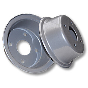 6″ Multi-Purpose Steel Wheel, WIDE, 2 Halves (No Hub