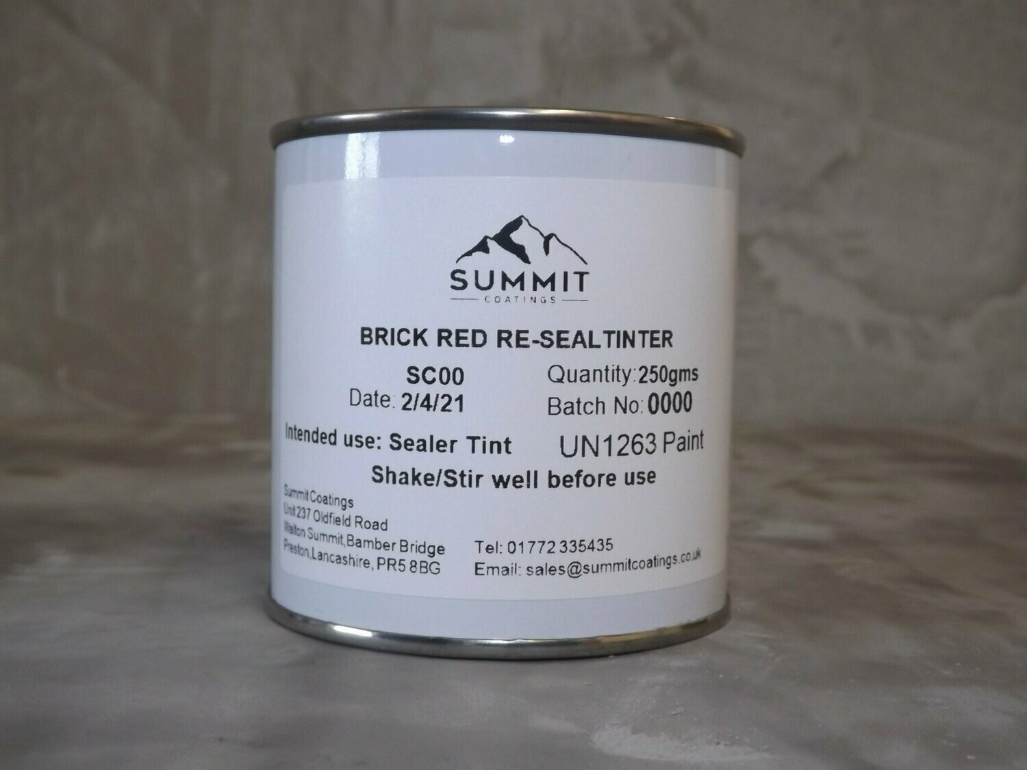 Brick Red Solvent Based Tinter 250ml