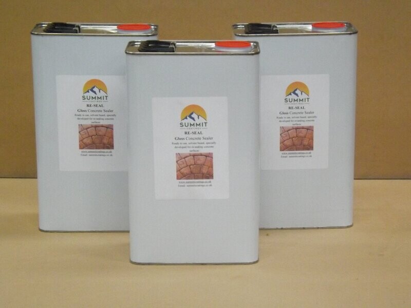 Reseal Pattern Imprinted Concrete Sealer Gloss 15ltrs