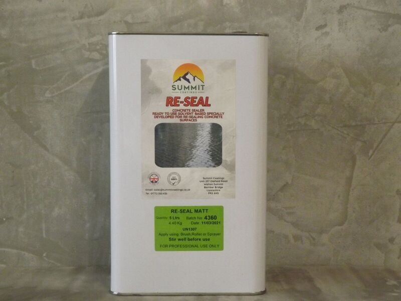 Reseal Pattern Imprinted Concrete Sealer Matt Anti-Slip 5ltr
