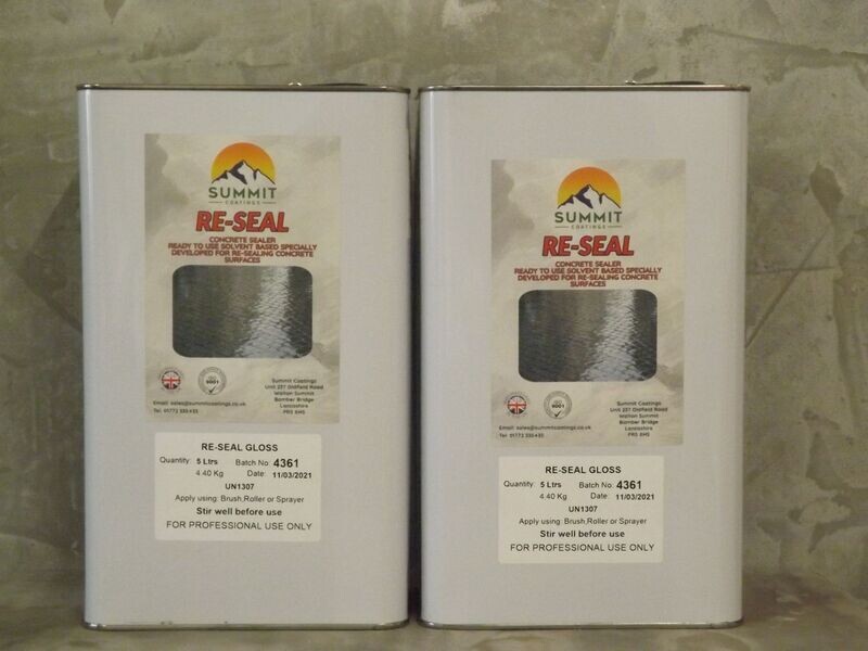 Reseal Pattern Imprinted Concrete Sealer Gloss Anti-Slip 10ltrs