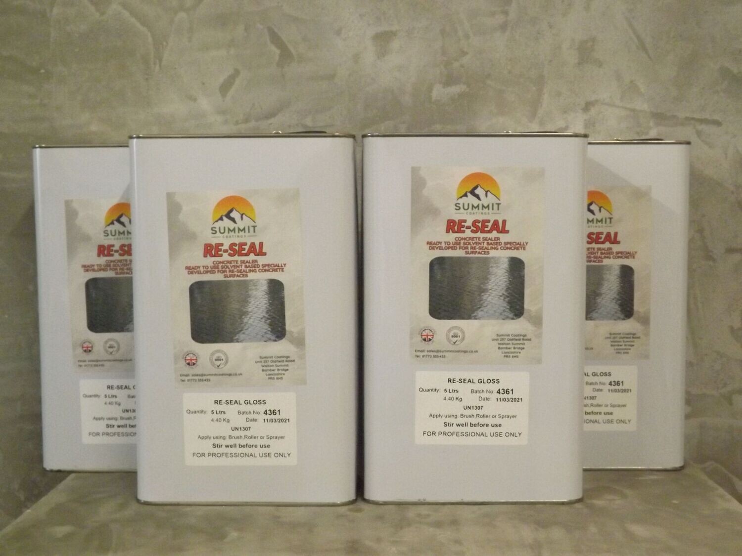 Reseal Pattern Imprinted Concrete Sealer Gloss Anti-Slip 20ltrs