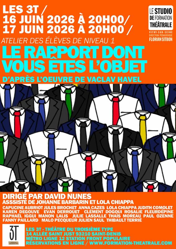 LE RAPPORT DONT VOUS ÊTES L’OBJET// 17  JUIN 2026 À 20H00
