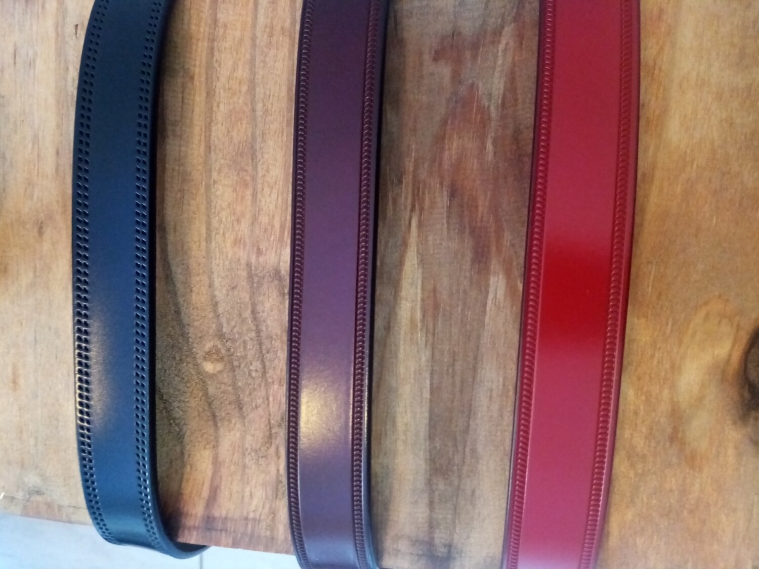Genuine leather belts