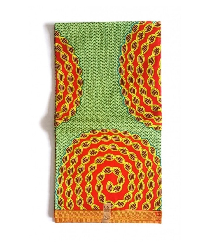African Ankara Fabric "Woven Mats"