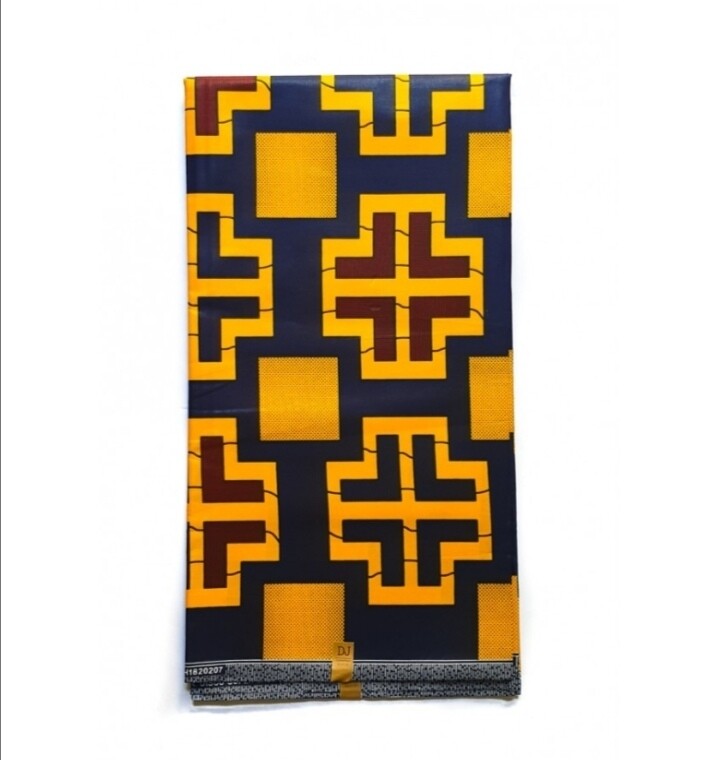 African Ankara Fabric "Crosses"