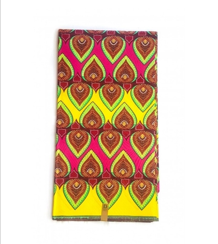 African Ankara Fabric "Spades"