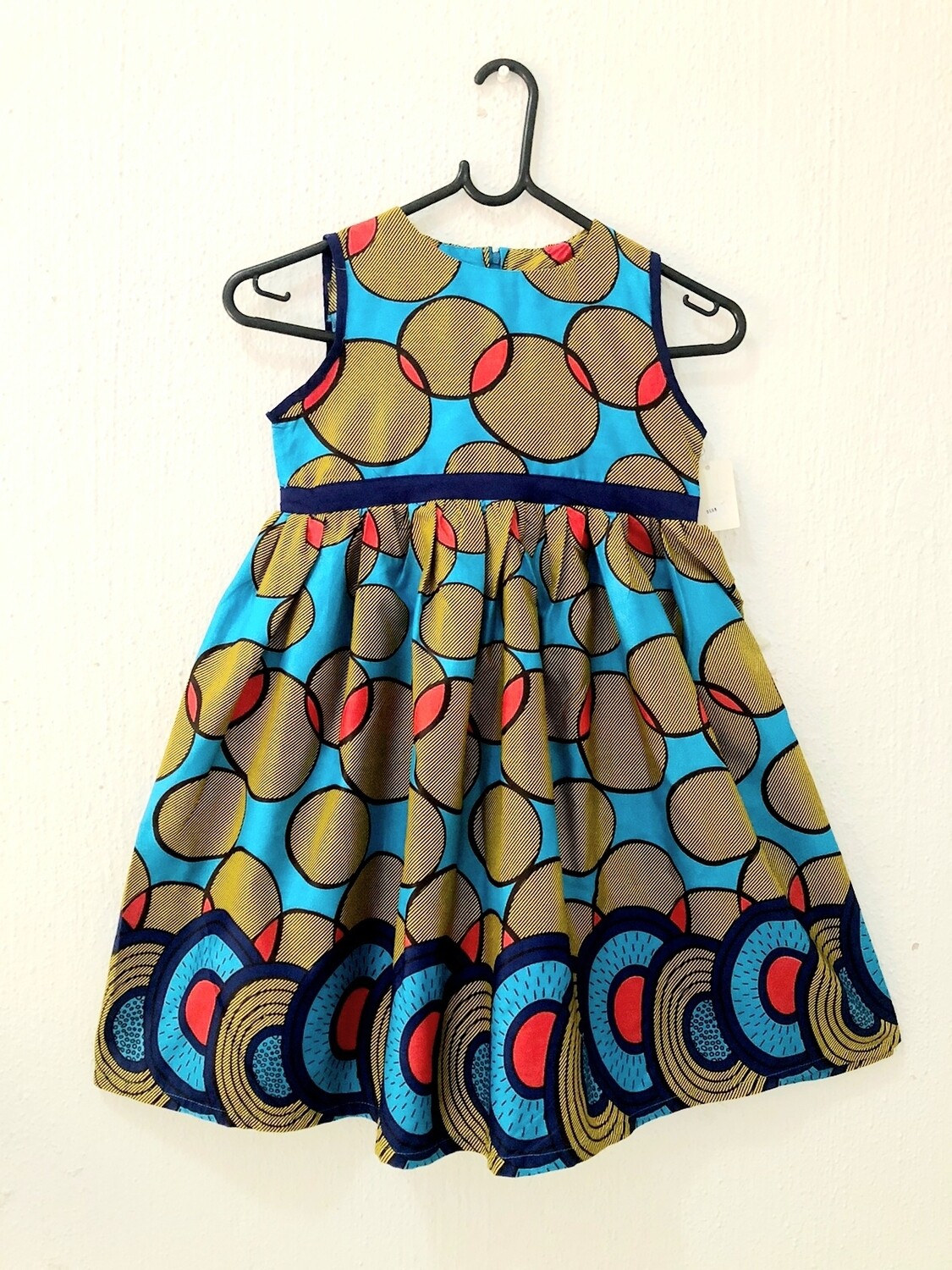 African Fabric Dress Age 6 - 7