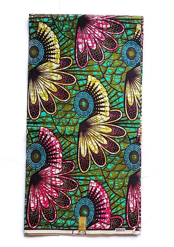 African Ankara Fabric &quot;Secret Garden&quot;