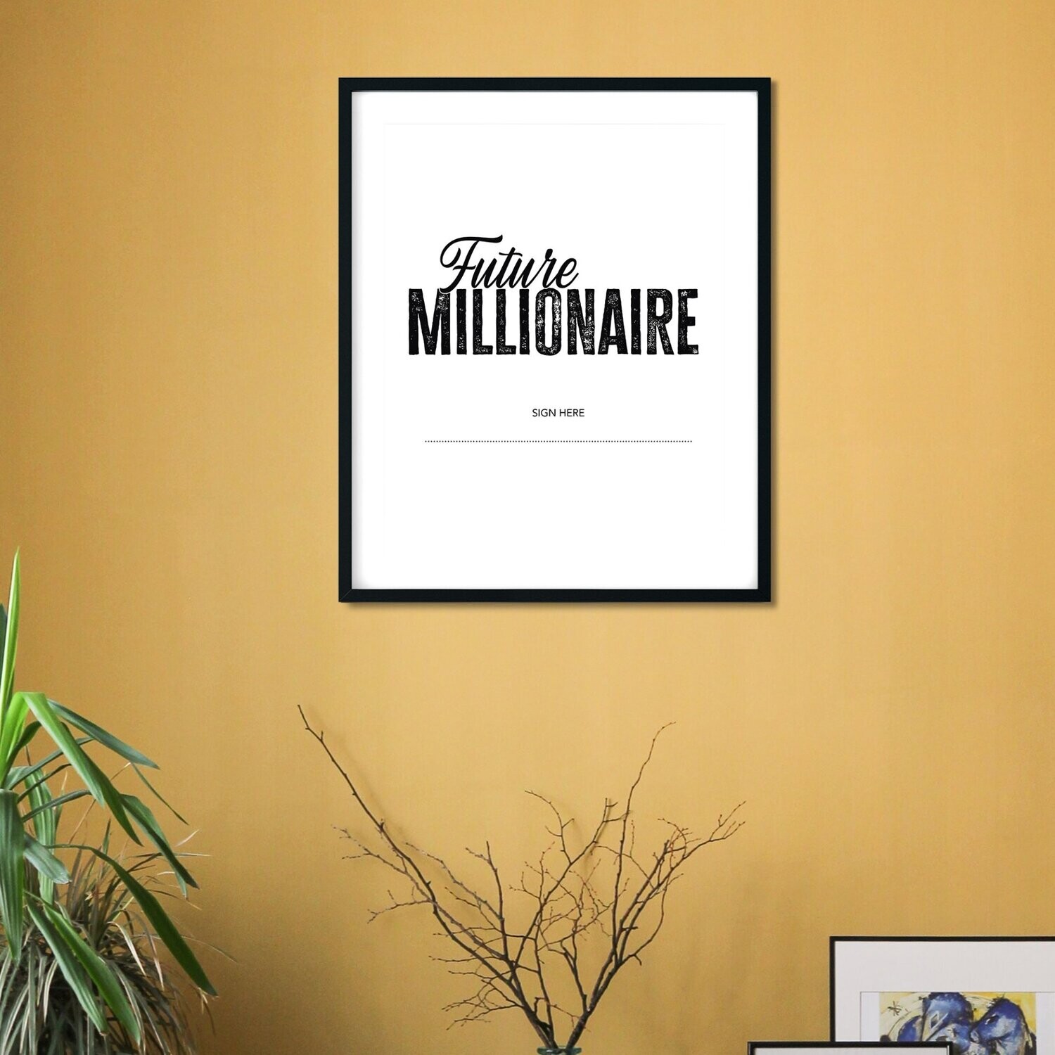 Future Millionaire: "SIGN YOUR NAME" Printable Wall Art