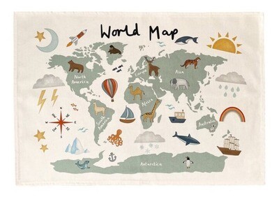Mural Mapa Deco