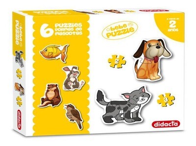 Puzzles Formas Mascotas X 6