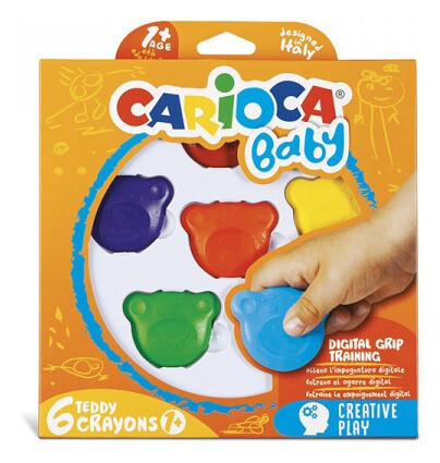Ceras de colores con forma de oso Carioca Baby