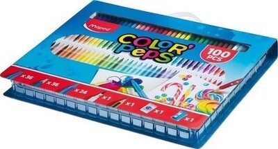 Valija de colores 100 piezas