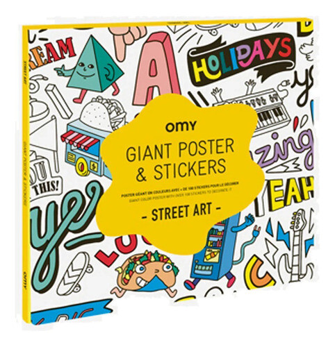 Póster STREET ART + 100 Stickers