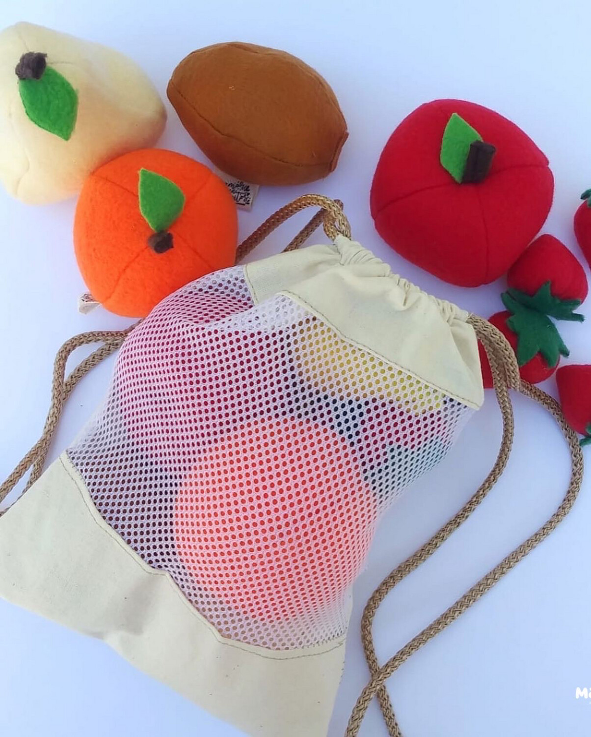 Kit de frutas en tela