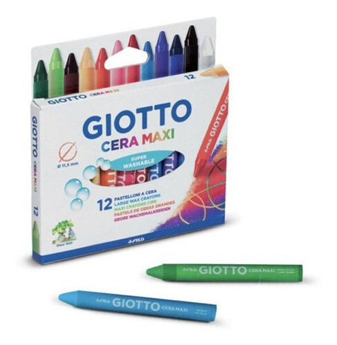 Crayolas Cera Maxi Giotto X12