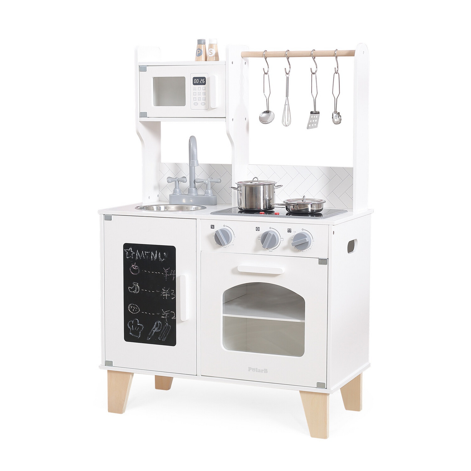 Cocina Blanca con Luces y sonido