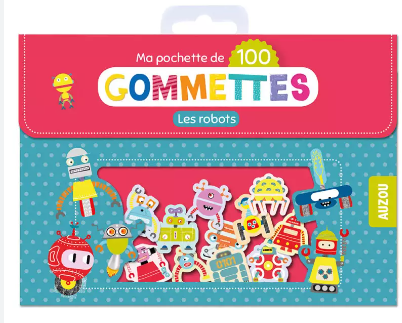 Pack 100 stickers Robot