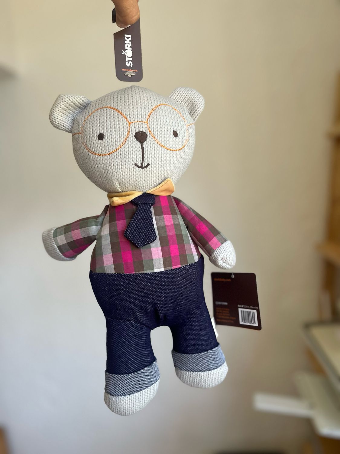 Osito Tejido peluche con Sonajero