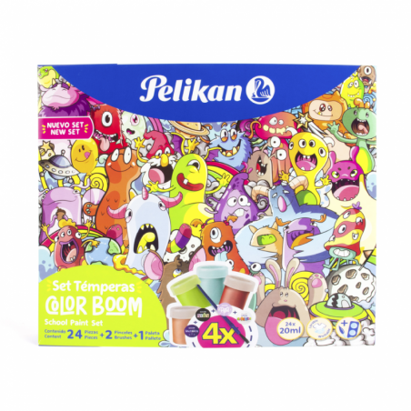 Set 24 temperas color boom - Pelikan