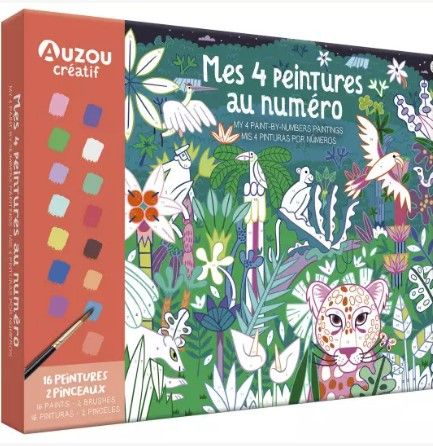 Mi caja de artista - Mis 4 cuadros por número