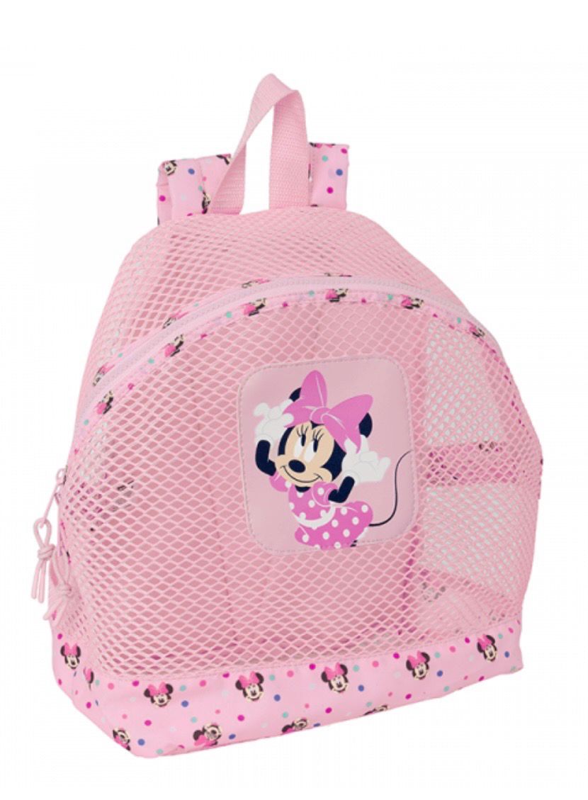 Mochila anti- arena Safta Minnie Mouse de espalda 24 cm