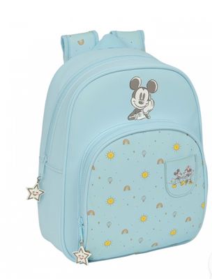 Mochila Safta Mickey Mouse baby de espalda 34 cm