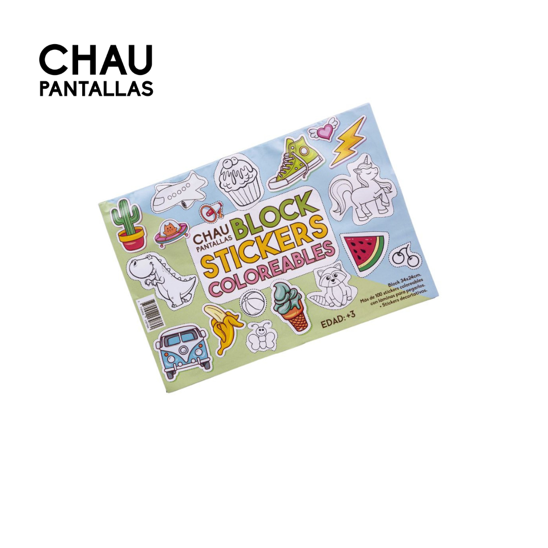 Block Stickers Coloreables