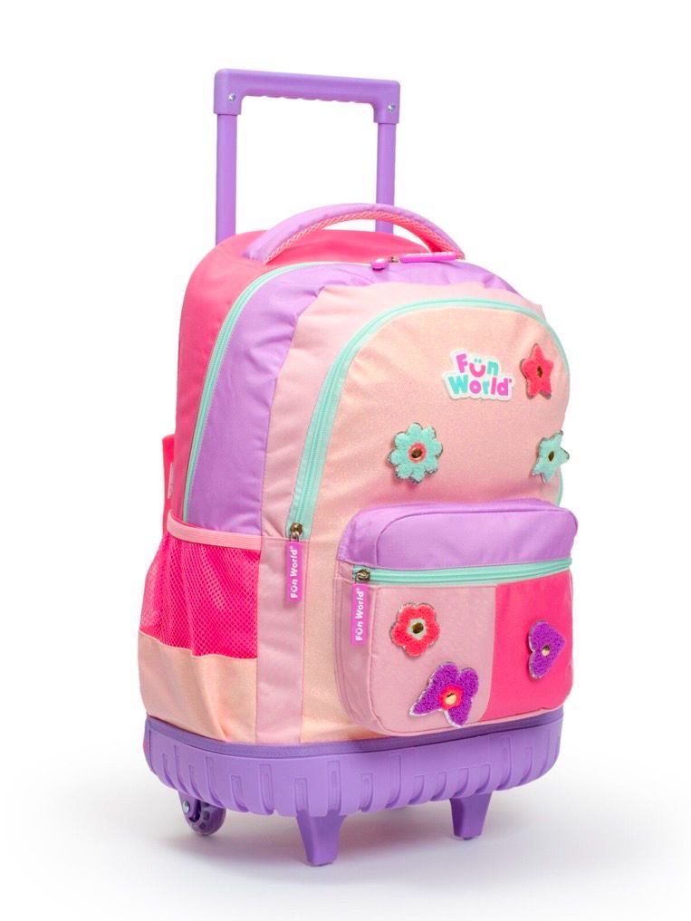 Mochila Fun World carro 18″ patch DIY