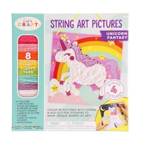 Kit de arte en hilo Unicornios