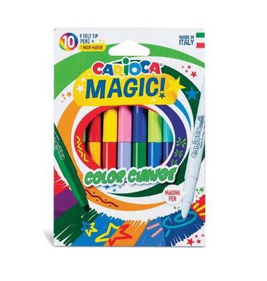 Marcadores Carioca Color Change Estuche x 10 colores
