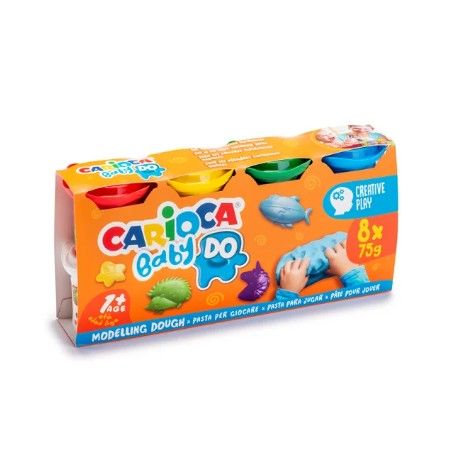 Masa de moldear Carioca Baby Dough Caja x 8 unidades