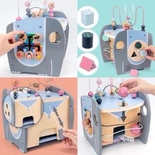 Centro de actividades elefante Montessori 25 x 25