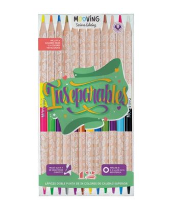Lapices Bicolores Mooving Caja x 12 unidades