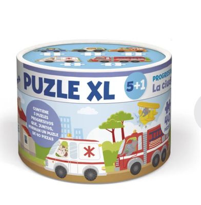 Puzle de 40 piezas progresivo La Ciudad Imagiland