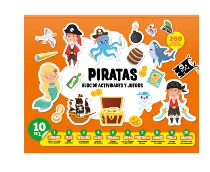 Block de actividades y juegos Imagiland Piratas