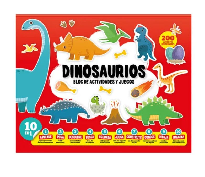 Block de actividades y juegos Dinosaurios Imagiland