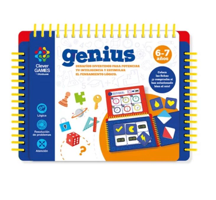 Libro de lógica Genius 6-7 años Imagiland