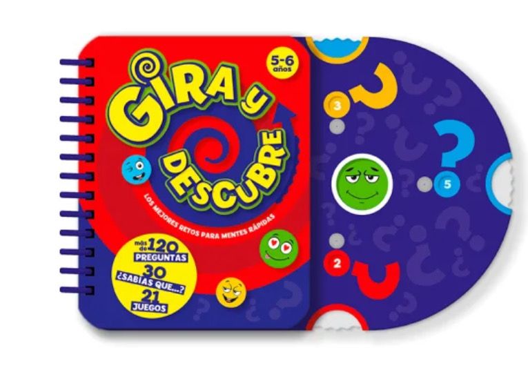 Libro con juegos mentales Gira y descubre Imagiland 5-6 años