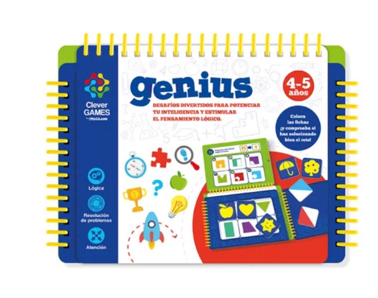 Libro de lógica Genius 4-5 años Imagiland