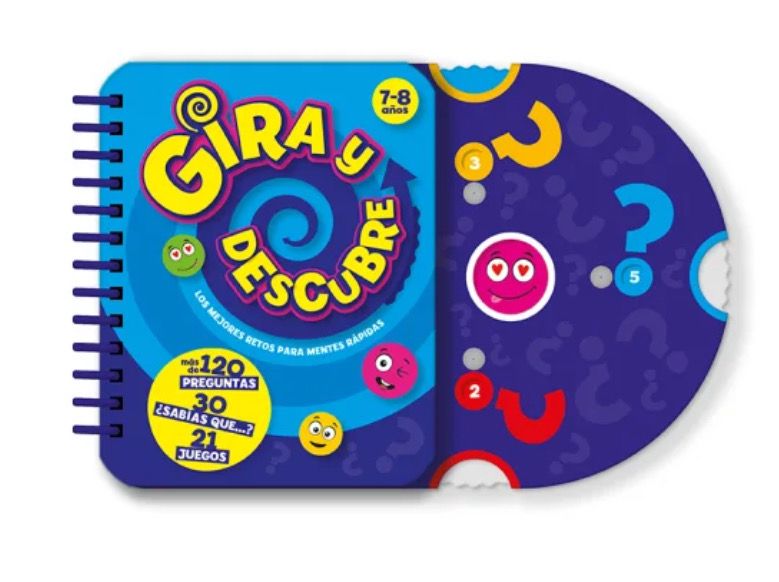Libro con juegos mentales Gira y descubre Imagiland 7-8 años