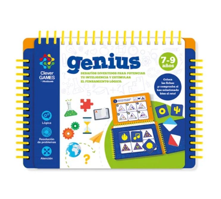 Libro de lógica Genius 7-9 años Imagiland