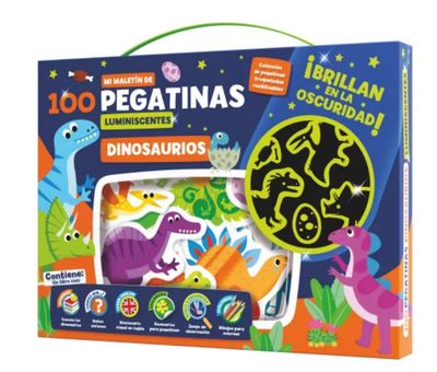 Maletin de stickers luminiscentes Imagiland Dinosaurios