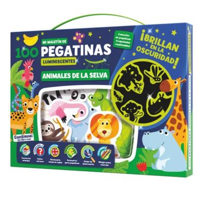 Maletin de stickers luminiscentes Imagiland animales en la selva