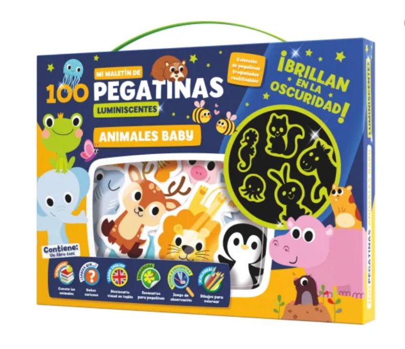 Maletin de stickers luminiscentes Imagiland Animales bebés