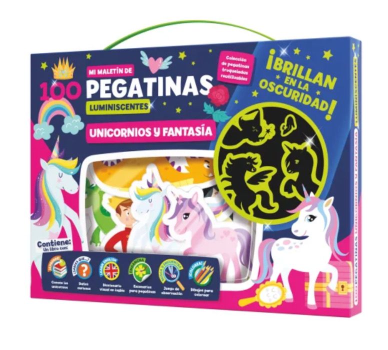 Maletin de stickers luminiscentes Imagiland Fantasía