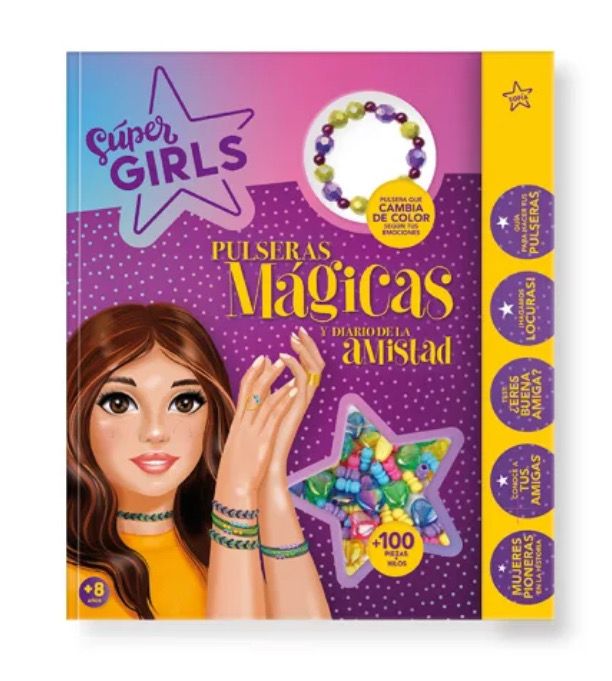 Super girls Imagiland pulseras mágicas y diario de la amistad