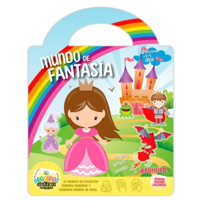 Libro con stickers del mundo de fantasía Imagiland